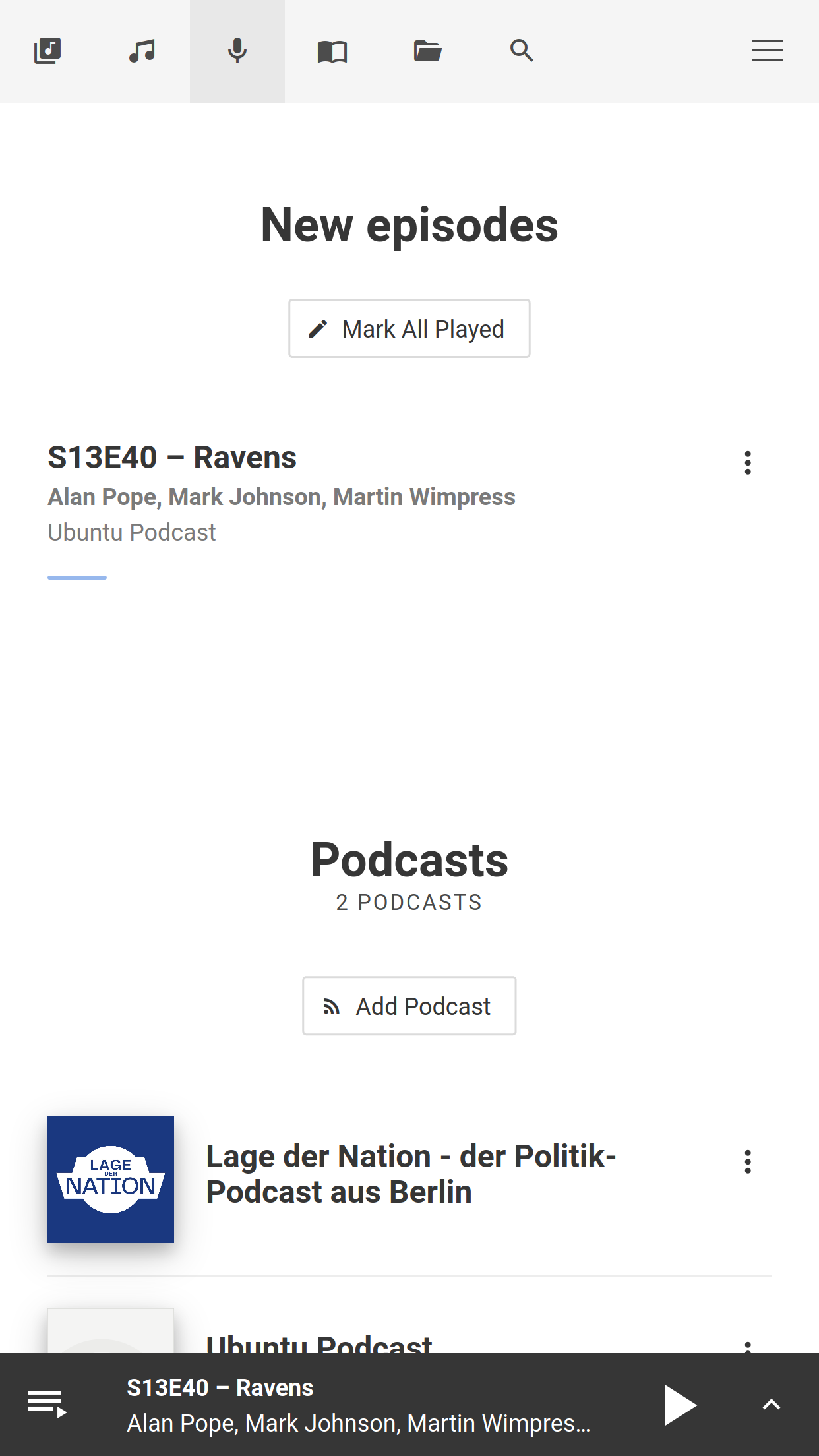 Podcasts